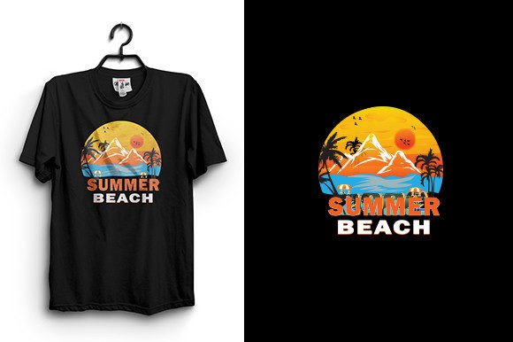Crafting Coastal Vibes: The Art and Utility of Summer Beach T-Shirt Designs