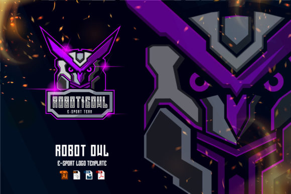 Crafting Your Identity: The Robot Owl Esports Logo Design Template