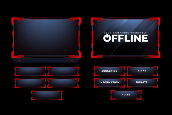 Elevating Your Stream: The Practical Role of a Digital Live Streaming Overlay Vector