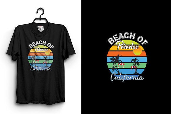 Find Your Digital Paradise: The Beach of Paradise T Shirt Design