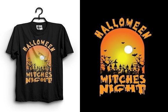 Halloween Witches Night: Your Ultimate T-Shirt Design Asset