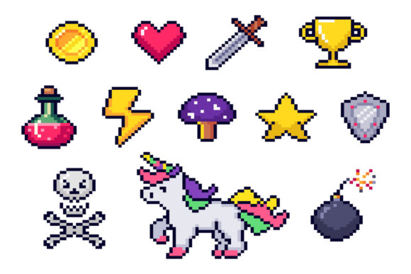 Pixel Game Items: A Modern Vector Asset for Retro Design