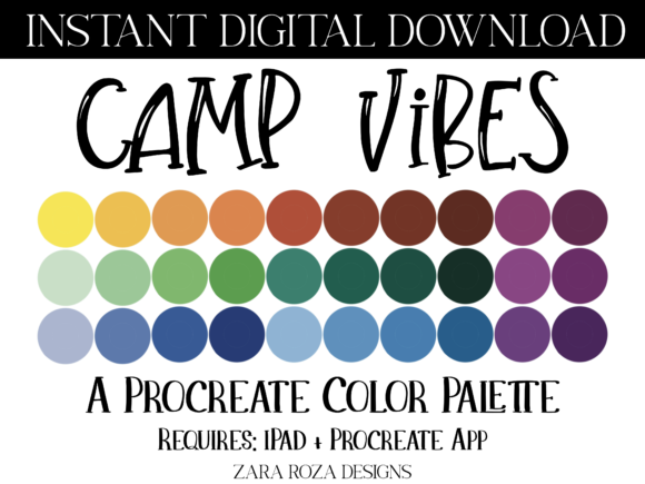 The Camp Vibes Procreate Color Palette