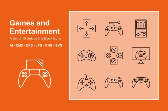 The Games and Entertainment Line Icon Set: A Design Resource Evaluation